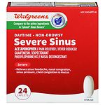 Walgreens Sinus Congestion & Pain Severe Caplets Daytime