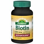 Finest Biotin 1,000mcg Tablets