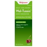 Walgreens Wal-Tussin Chest Congestion Liquid for Adults Cherry product image