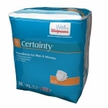 Walgreens Certainty Fitted Briefs Maximum Absorbency XL product image