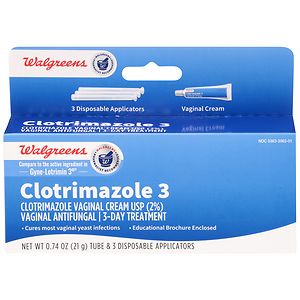 Walgreens Clotrimazole 3 Vaginal Cream 3-Day Antifungal Treatment image