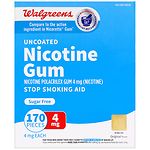 Walgreens Nicotine Gum 4 mg, Original