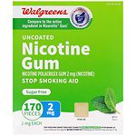 Walgreens Nicotine Gum 2 mg, Mint