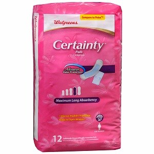 Walgreens Certainty Pads for Women