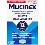 Mucinex Maximum Strength 1200 mg 12 Hour Extended-Release Bi-Layer Tablets