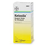 Ketostix Bayer Reagent Strips for Urinalysis, Ketone Test
