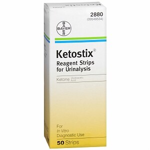 Ketostix Bayer Reagent Strips for Urinalysis, Ketone Test