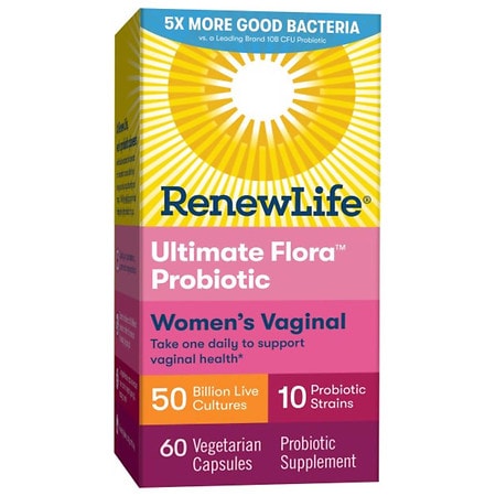 ReNew Life Ultimate Flora Vaginal Support Probiotic, 50 Billion, Veggie Capsules - 60 ea