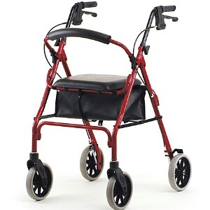Nova Zoom Rolling Walker 22 inch Red image