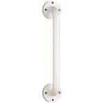Nova Wall Grab Bar with Ivory Powder Coating, 12 inch