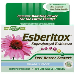Enzymatic Therapy Esberitox Supercharged Echinacea, Chewable Tablets image