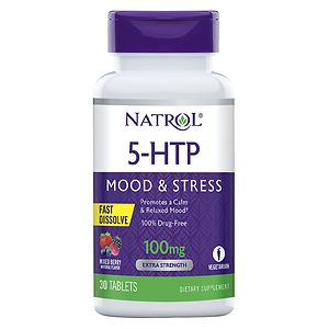 Natrol 5-HTP 100mg Fast Dissolve Tablets, Wild Berry