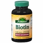 Finest Biotin 5,000mcg, Capsules