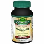 Finest Melatonin 5 mg Dietary Supplement Tablets product image