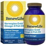 ReNew Life Norwegian Gold Critical Omega, Ultimate Fish Oils, Gels