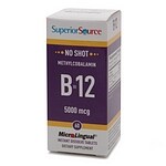 Superior Source No Shot Methylcobalamin B12 5000mcg, Disolve Tablets