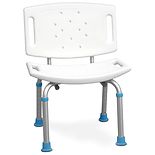 Adjustable Bath Chair with Non-Slip Seat & BackrestWhite wag-Adjustable Bath Chair with Non-Slip Seat & BackrestWhite