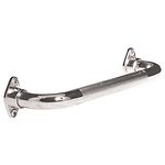 AquaSense Knurled Chrome Grab Rail with Rotating Flange, 18 in / 45.72 cm