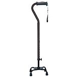 Adjustable Quad Cane For Right or Left Hand Use Small BaseBlack wag-Adjustable Quad Cane For Right or Left Hand Use Small BaseBlack