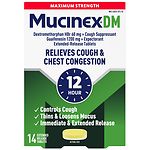 MucinexDM Expectorant and Cough Suppressant 1200mg Extended-Release Bi-Layer Tablets