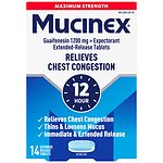 Mucinex Expectorant 1200mg Guifenesin Extended-Release Bi-Layer Tablets