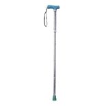 Drive Medical Glow and Go Glow in the Dark Folding Cane Silver/Blue