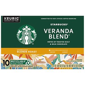  Starbucks Coffee Veranda Blend K-Cups 