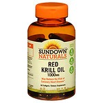 Sundown Naturals Krill Oil 1000mg Triple Strength, Softgels