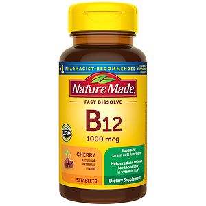  Nature Made B-12 Vitamin 1000 mcg Dietary Supplement Micro-Lozenges 