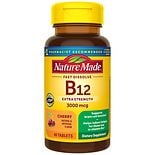 Nature Made B-12 Vitamin 3000 mcg Dietary Supplement Micro-Lozenges Natural & Artificial Cherry Flavor product image
