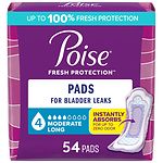 Poise Pads, Moderate Absorbency, Long Length