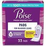 Poise Pads, Ultimate Absorbency, Regular Length