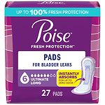 Poise Pads, Ultimate Absorbency, Long Length