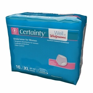 Walgreens Certainty Women\'s Underwear, Moderate Absorbency X Large image