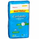 Walgreens Certainty Unisex Large Underwear Maximum Absorbency