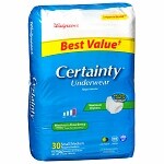 Walgreens Certainty Unisex Medium Underwear Maximum Absorbency