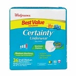 Walgreens Certainty Unisex Underwear Maximum product image