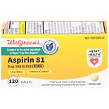 Walgreens Low Dose 81 mg Aspirin Safety Coated Tablets product image