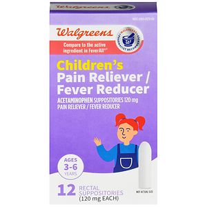 Walgreens Children's Fever Reducer Rectal Suppositories image