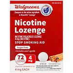 Walgreens Nicotine Lozenge 4Mg Cinnamon