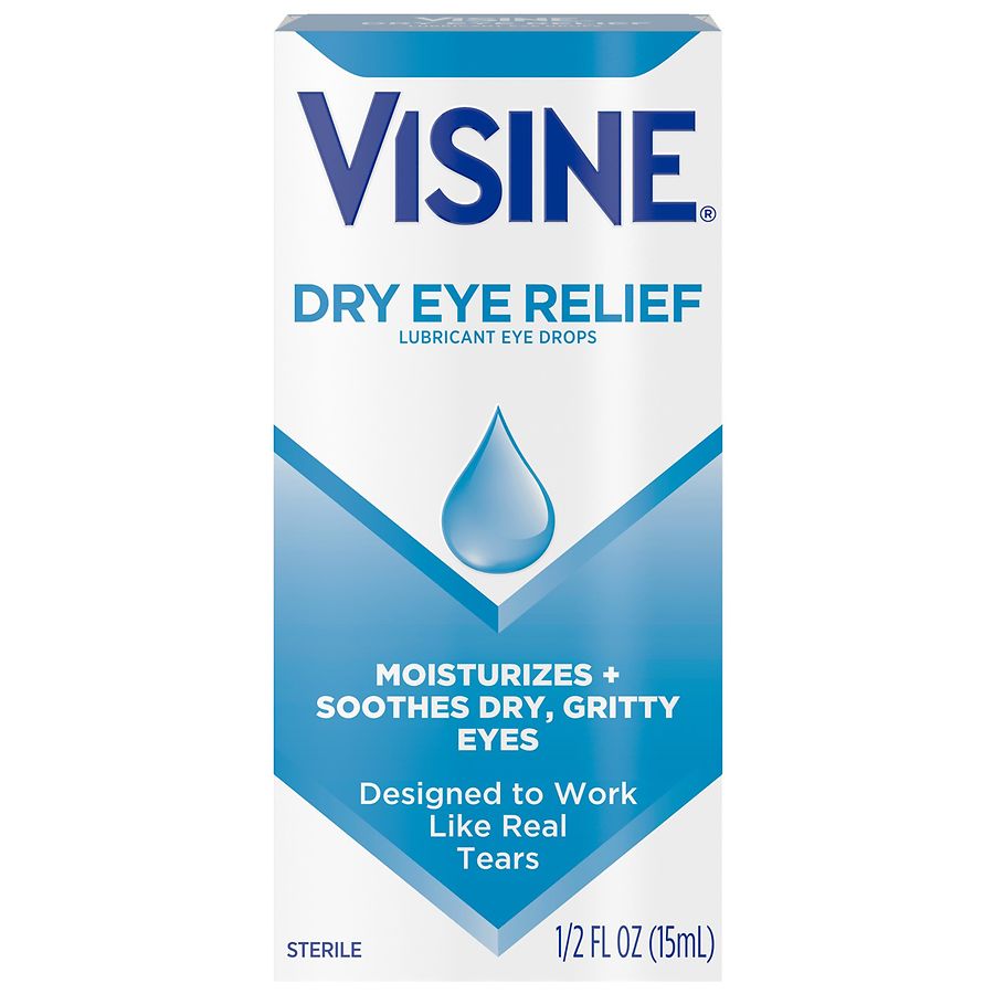 Visine Dry Eye Relief Lubricant Eye Drops Walgreens