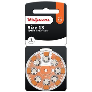 Walgreens Hearing Aid Batteries, Zero Mercury #13