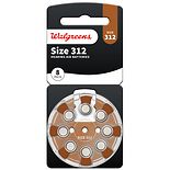 Walgreens Hearing Aid Batteries, Zero Mercury #312 product image