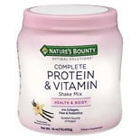 Nature's Bounty Optimal Solutions Optimal Solutions Complete Protein & Vitamin Shake Mix Dietary Supplement Powder Vanilla