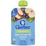 Gerber 2nd Foods Organic Baby Food Pouch, Apples Blueberries & Spinach