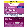 Walgreens Probiotic Colon Support Dietary Supplement Capsules