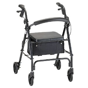 Nova Vibe Rolling Walker with 6-inch Wheels 4206BK Black image