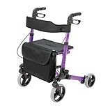 HealthSmart Gateway Ultra-Lightweight Aluminum 4-Wheel Rollator Purple