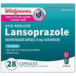 Walgreens WALG LANSOPRAZOLE 15MG CAPS   28S