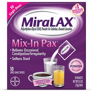 MiraLAX Laxative Powder Packets image